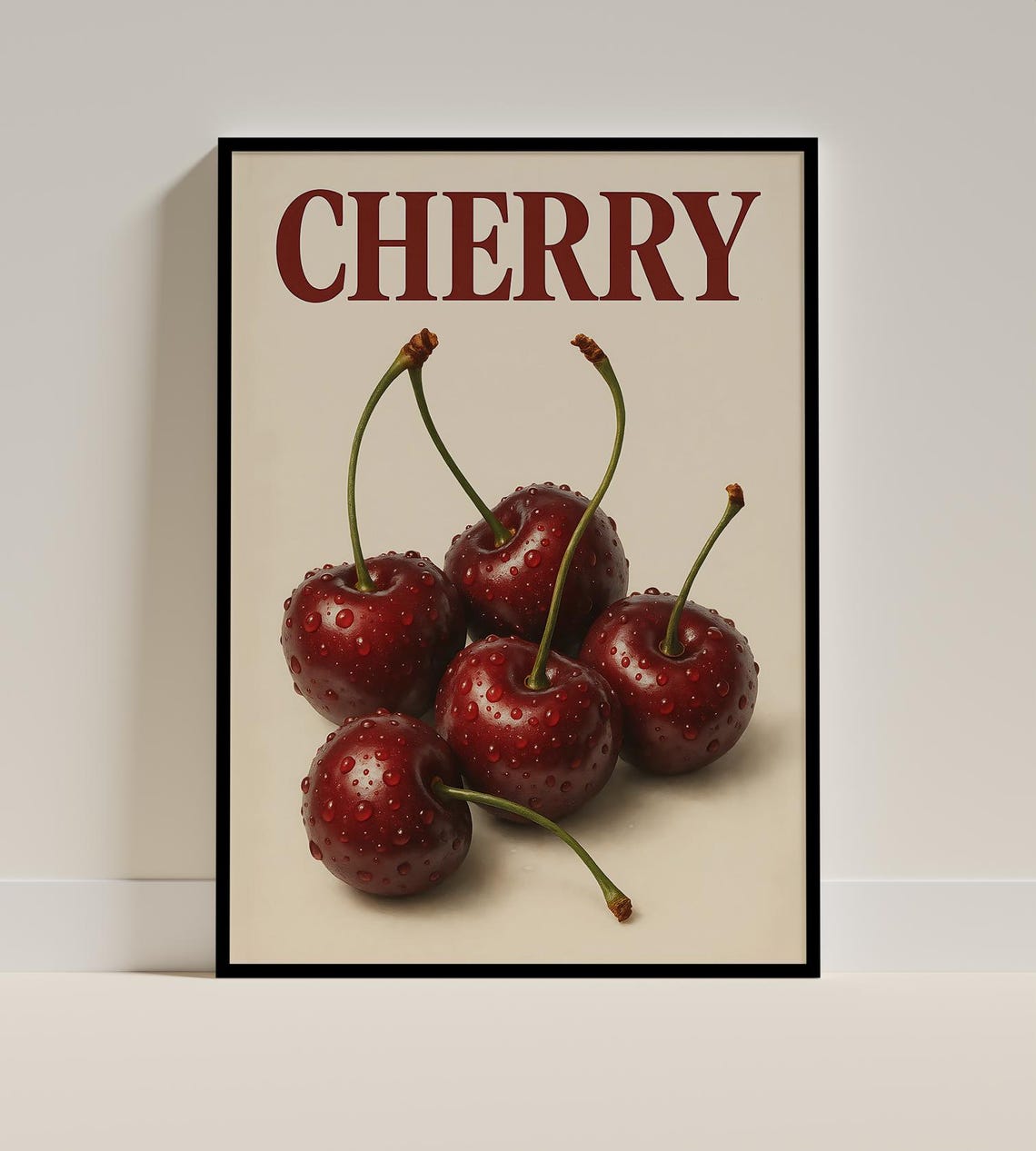 Cherry Fruit Vintage Kitchen Wall Art - Image 3