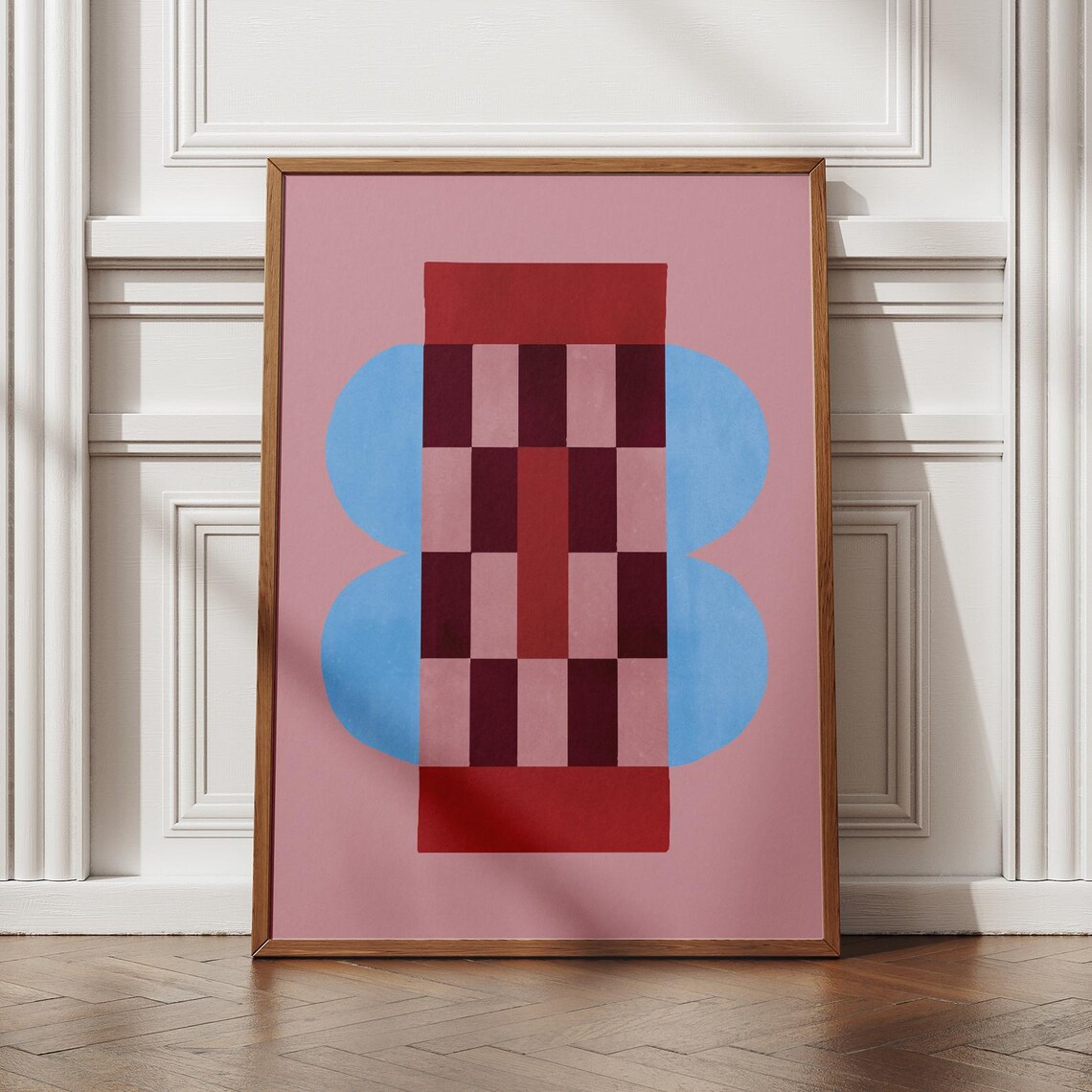 Scandi Modern Poster, Abstract Geometric Art Print