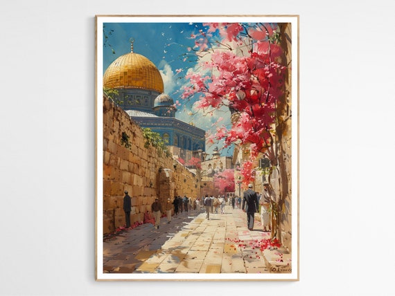 Alaqsa Timeless Beauty Art Print Detailed Architectural Poster Islamic Home Decor Gift Mosque Wall