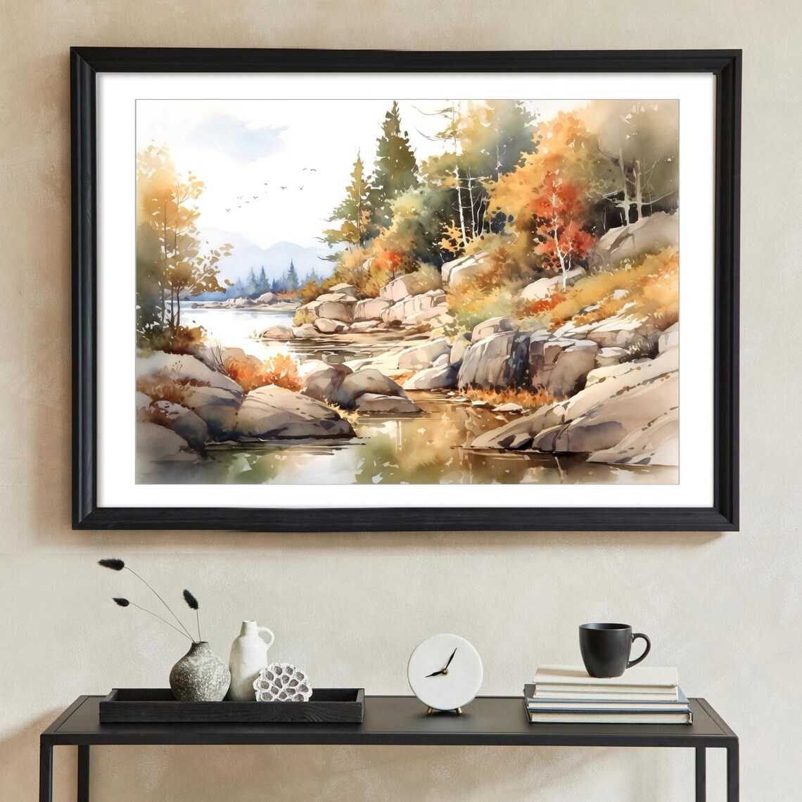 Acadia National Park Watercolor Print, Travel Poster - Image 2