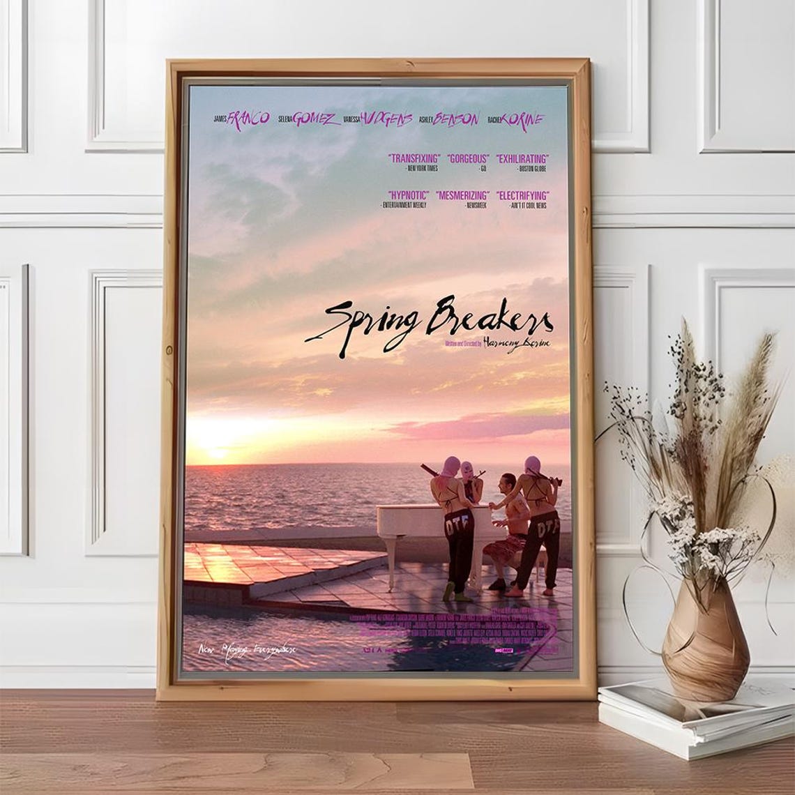 Spring Breakers Harmony Korine Sunset Beach Piano Movie Poster - Image 2