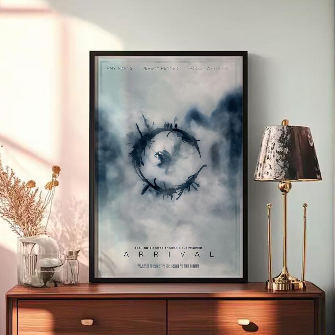 Arrival Amy Adams Denis Villeneuve Alien Symbol Sci Fi Film Poster - Image 3