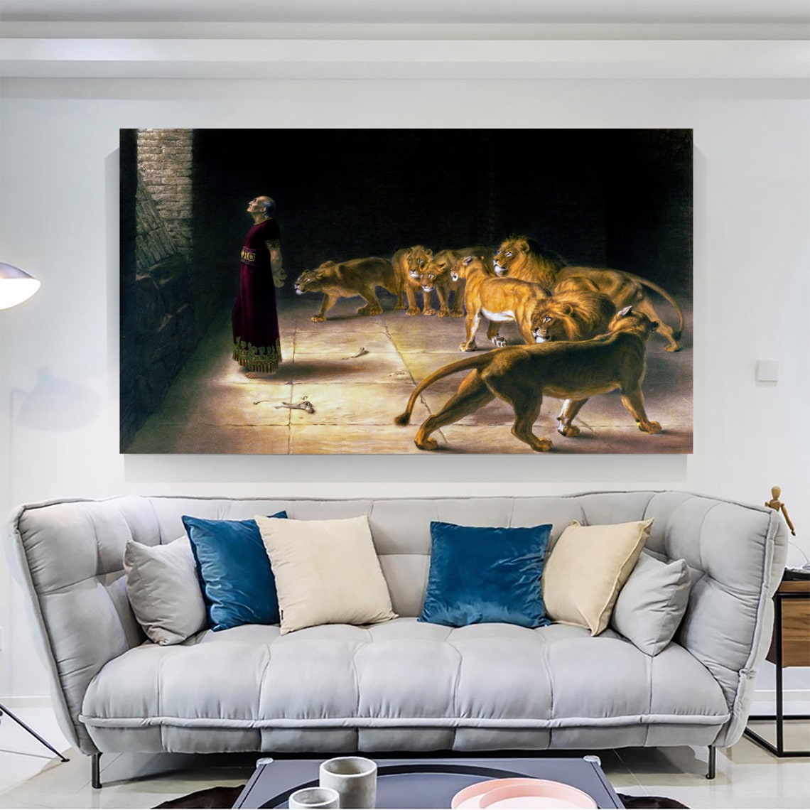 Daniel In The Lions Den Briton Riviere Biblical Oil Painting Poster - Image 3
