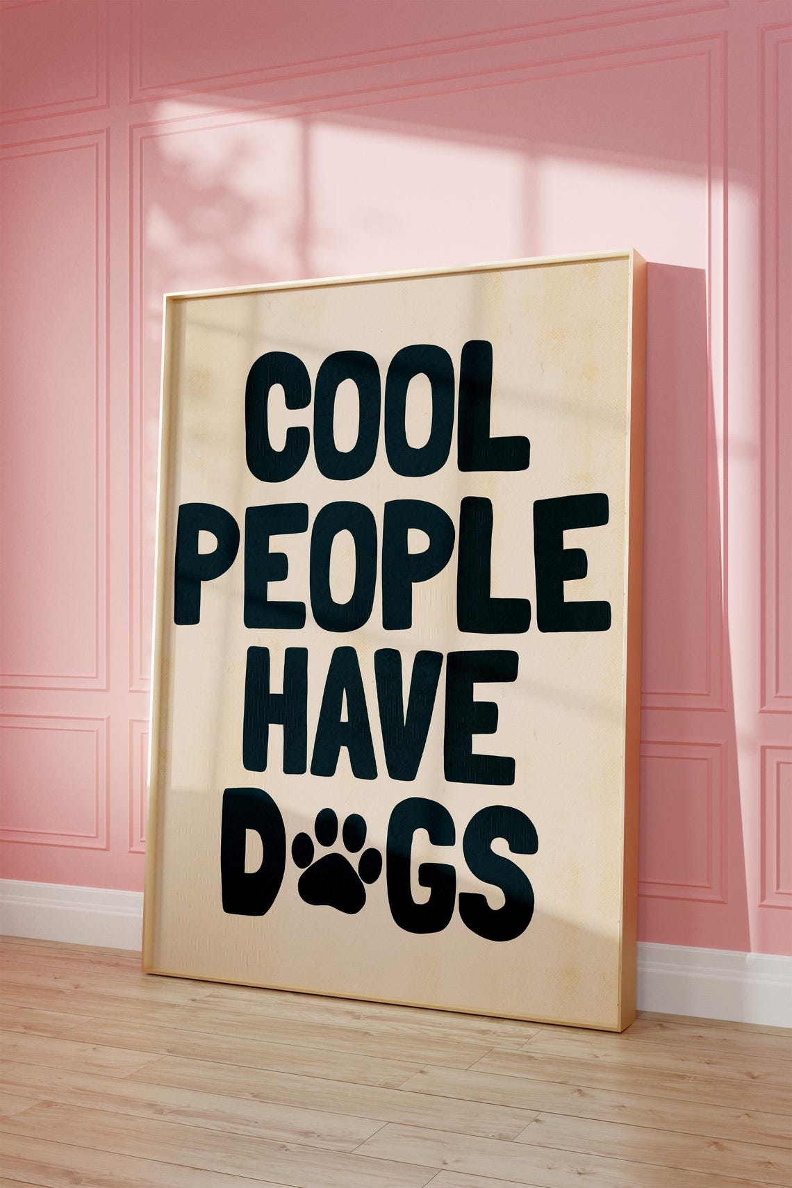 Trendy Dog Quote, Funny Retro Dog Print - Image 2