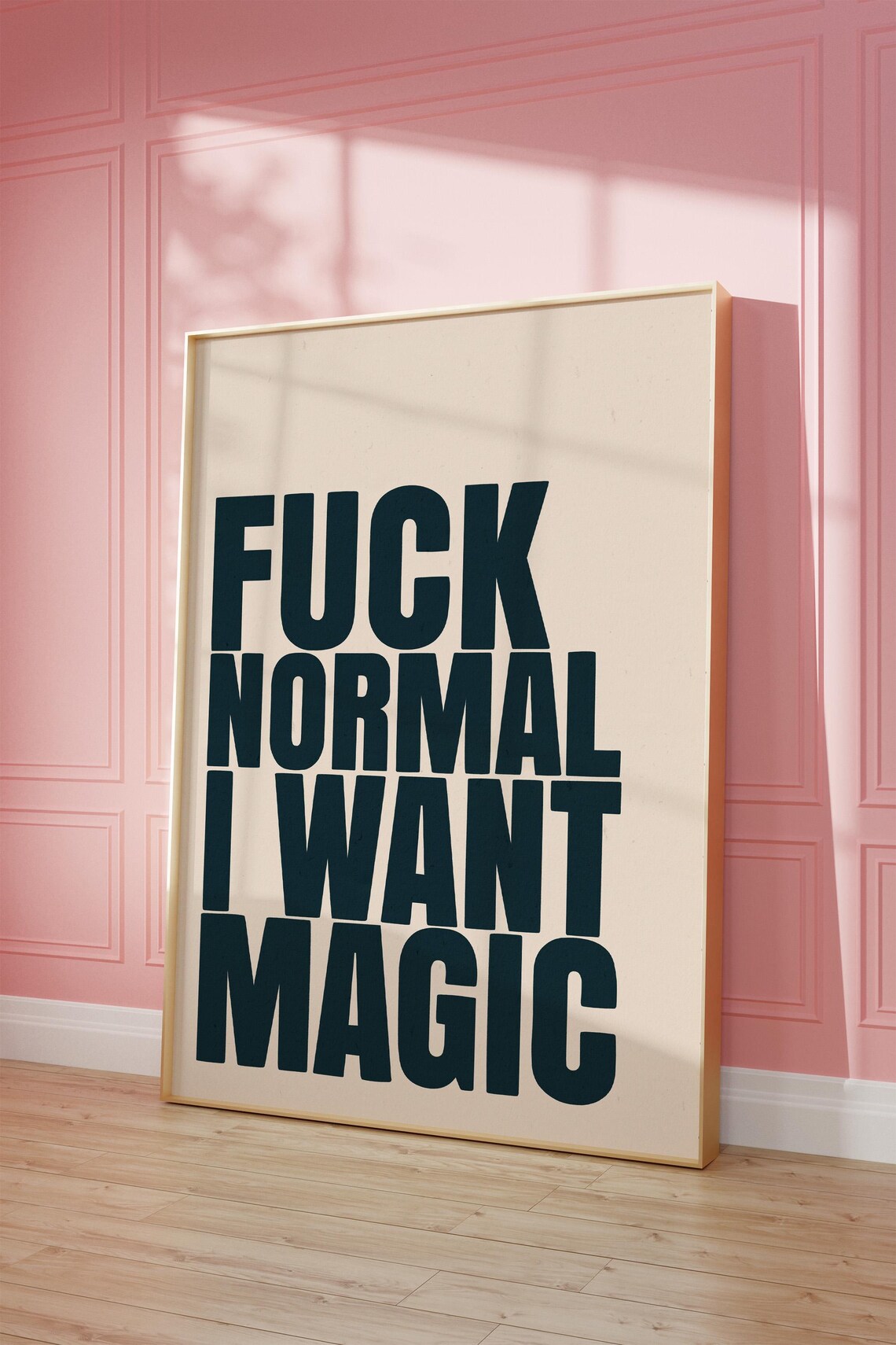 I Want Magic Retro Quote Poster, Uplifting Wall Art - Image 4