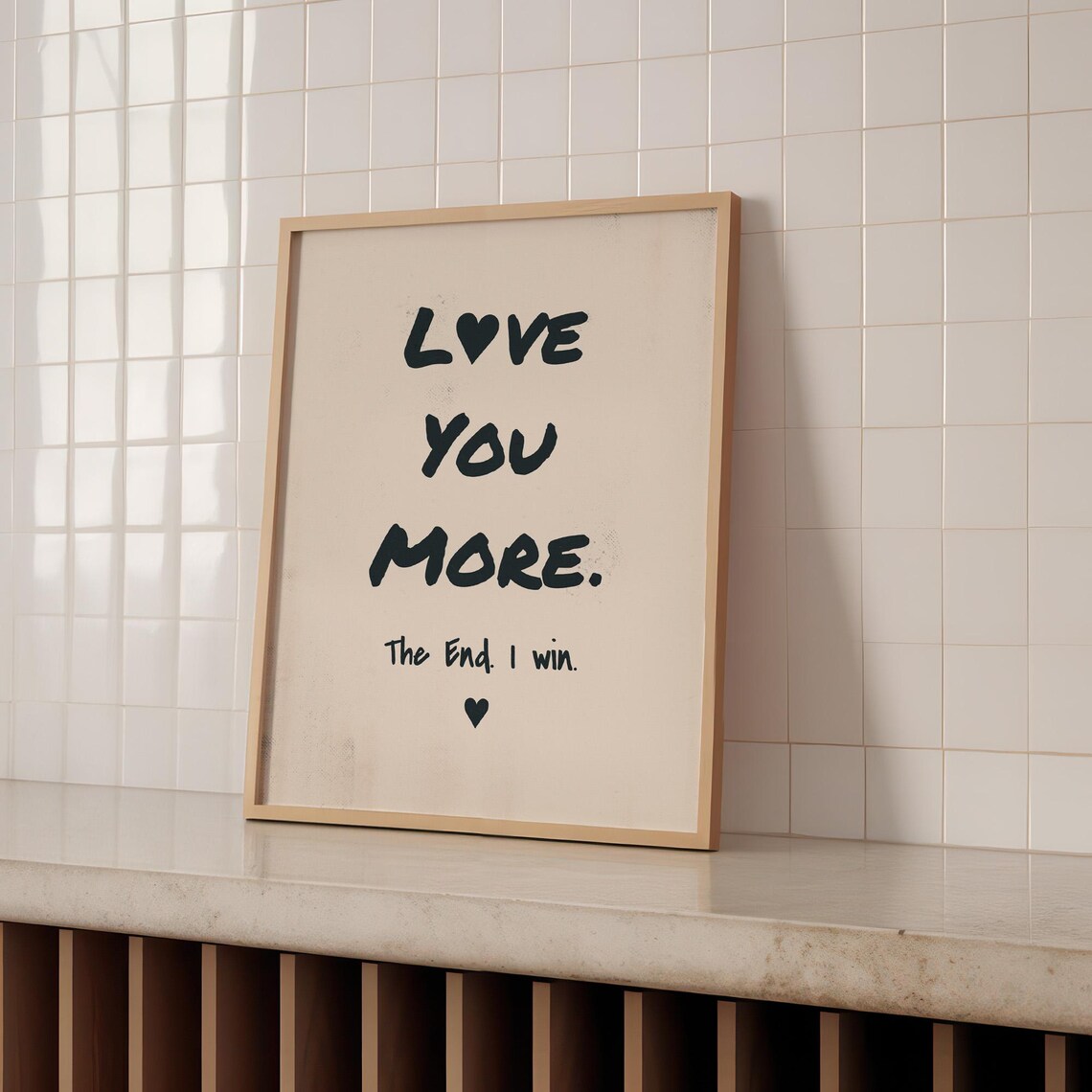 Love You More Wall Art Love You More Poster Trendy Love Print Simple Love Wall Art Black Love Poster Love Wall Art