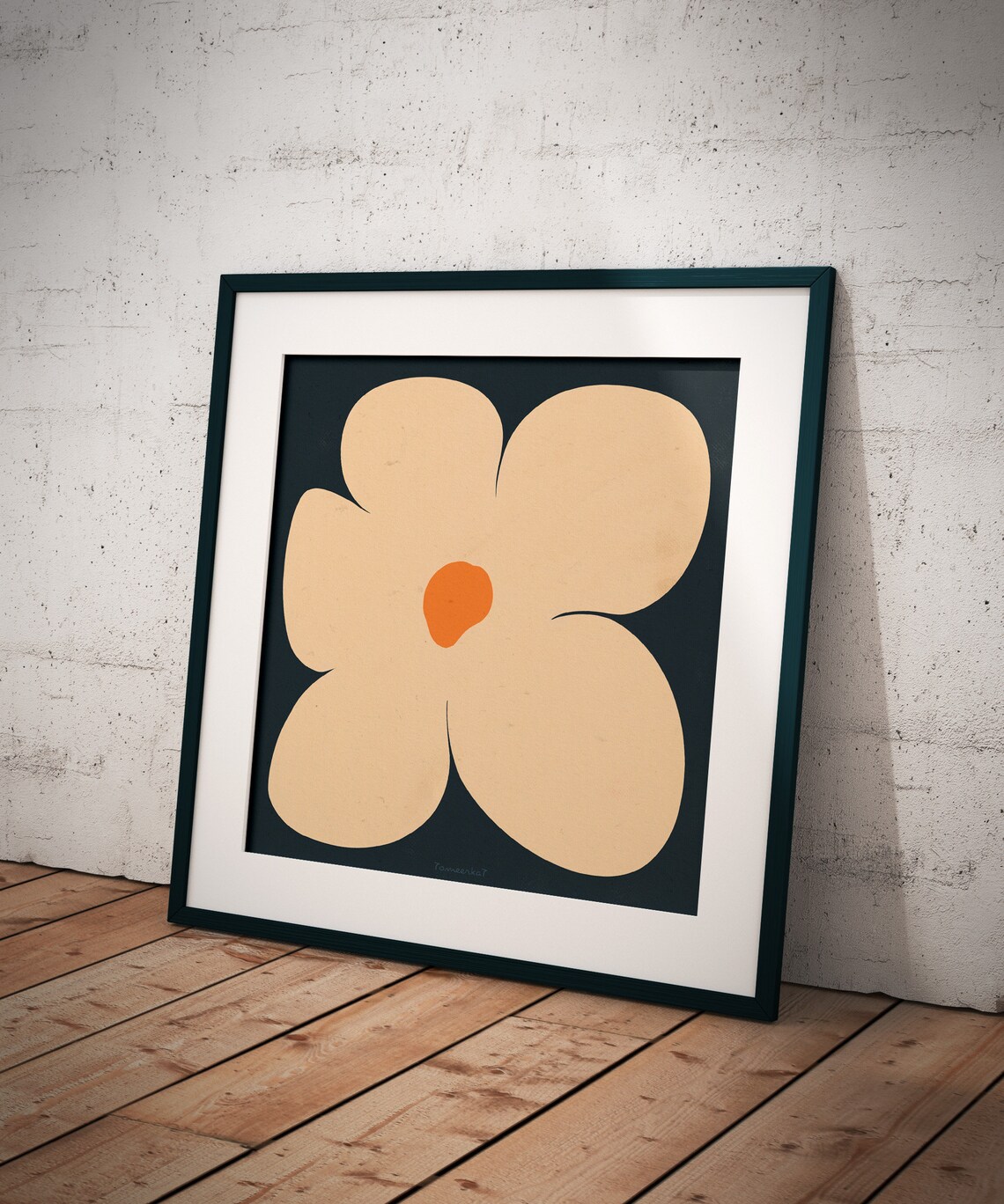 Abstract Flower Wall Art, Modern Floral Wall Art - Image 2