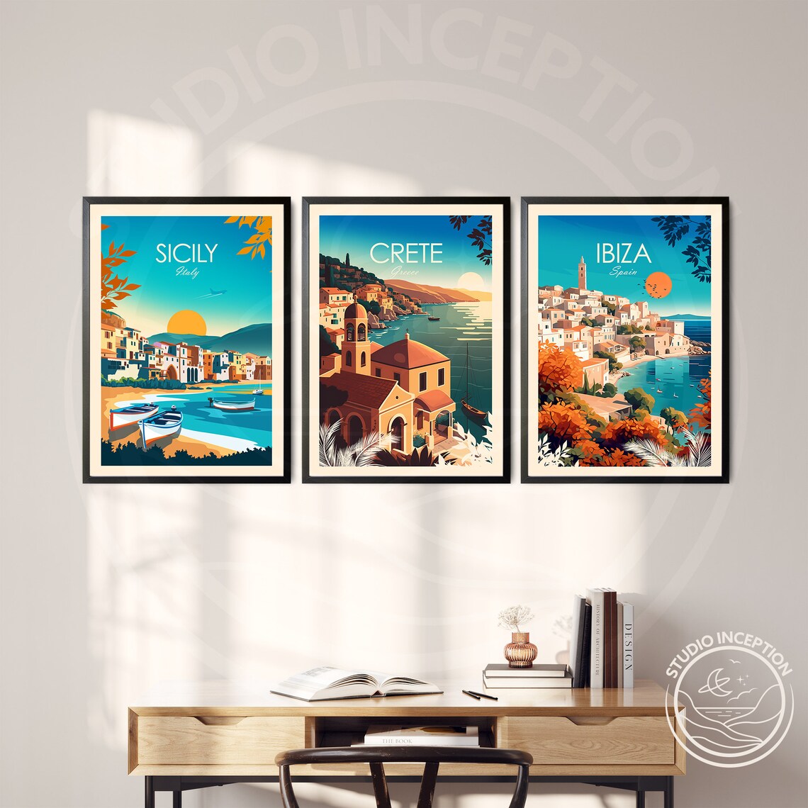 Crete Greece Travel Poster, Europe Wall Art - Image 2