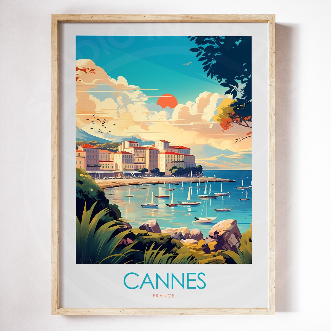 Cannes Travel Wall Art Print - Image 3