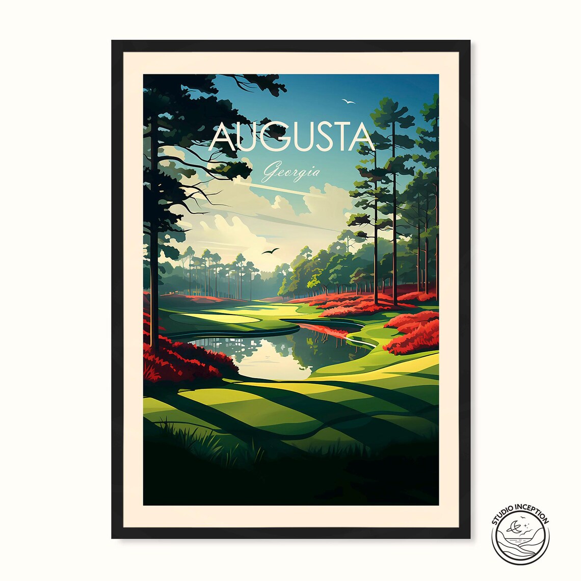 Augusta National Golf Club Travel Poster, Georgia