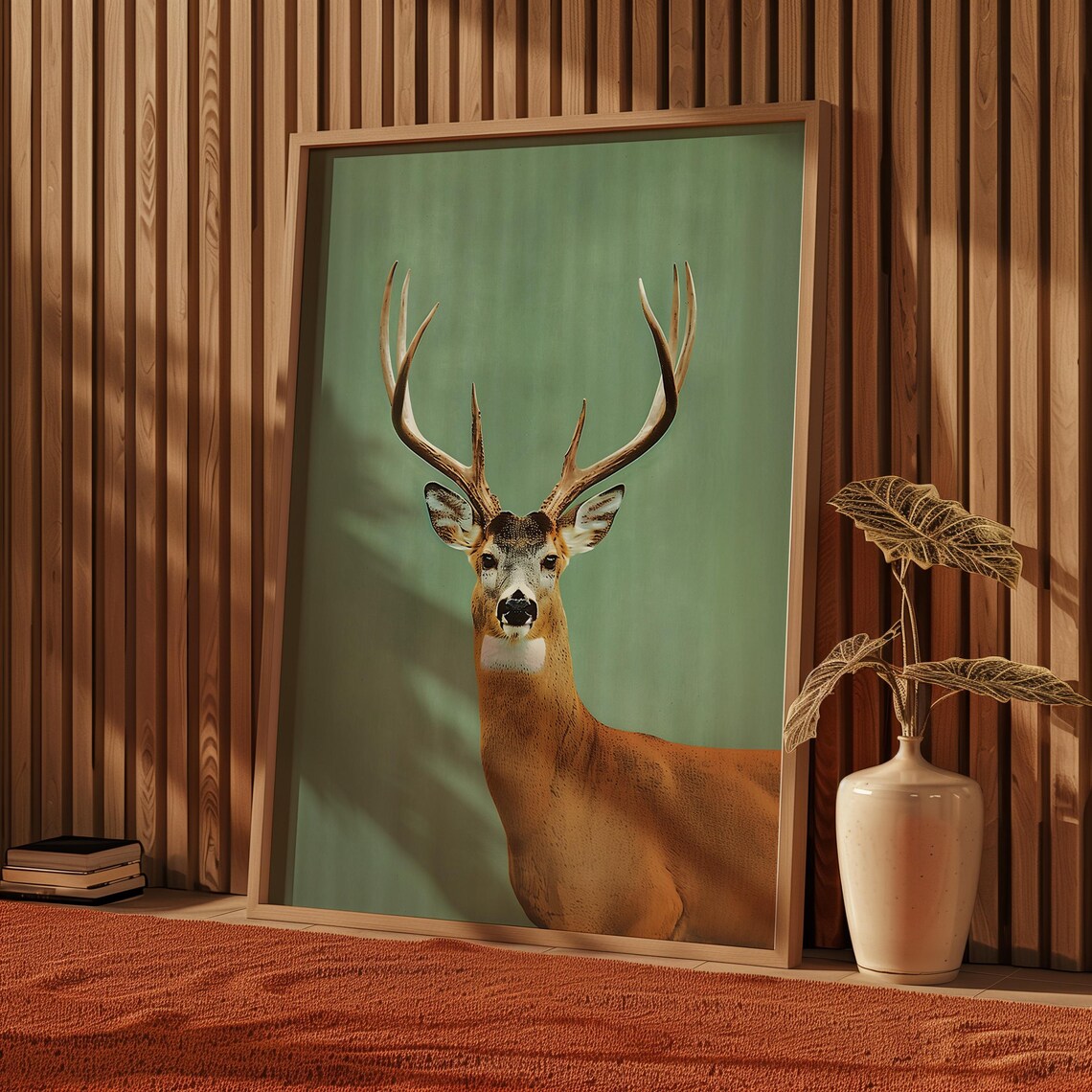 Vintage Whitetail Deer Hunting Poster, Retro Outdoors - Image 4