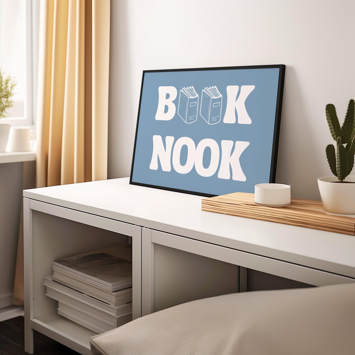 Book Nook Reading Nook Art Print for Book Lovers - Image 2