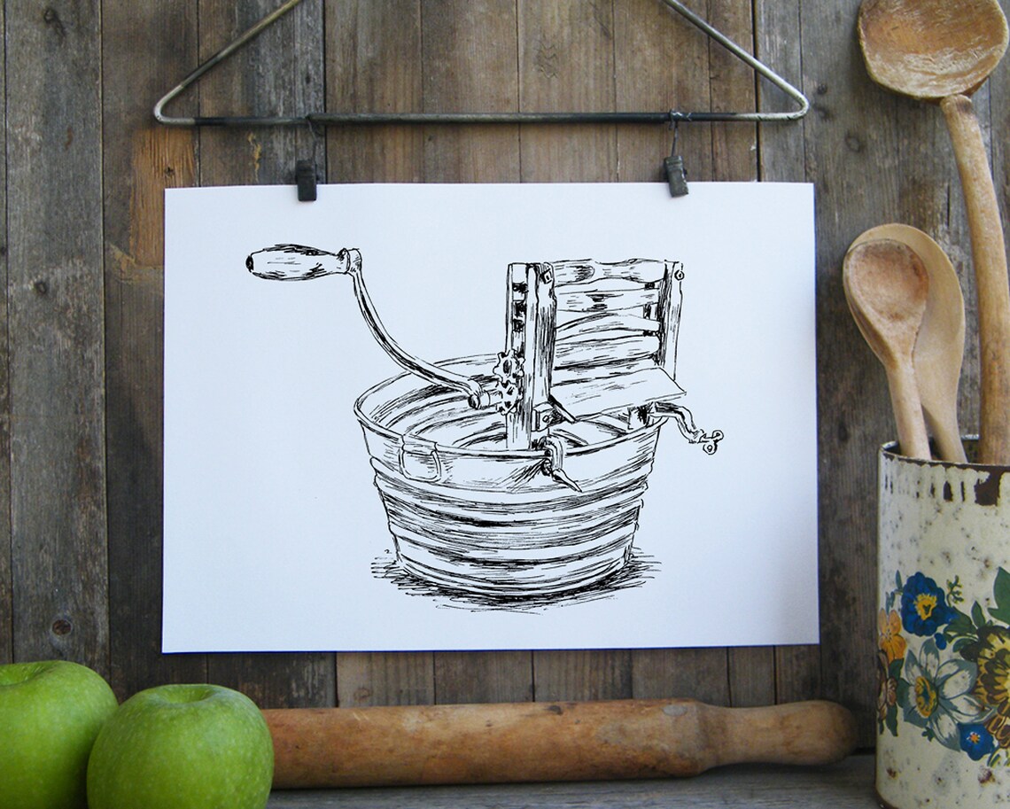 Laundry Room Decor, Farmhouse Retro Art Print - Image 3