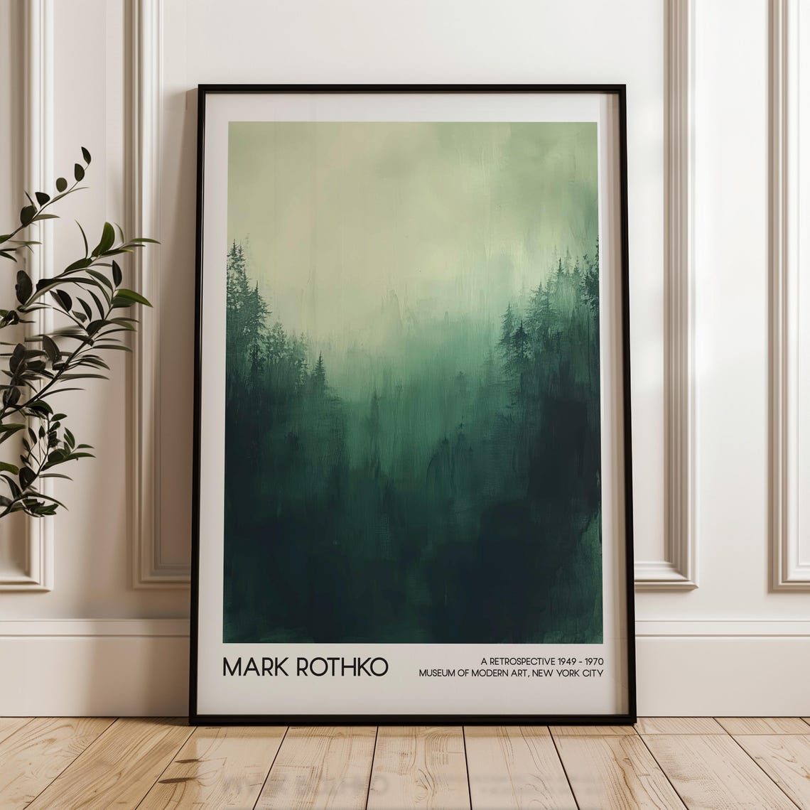 Mark Rothko Art Poster Wall Living Room Decor Home Modern Exhibition Abstract