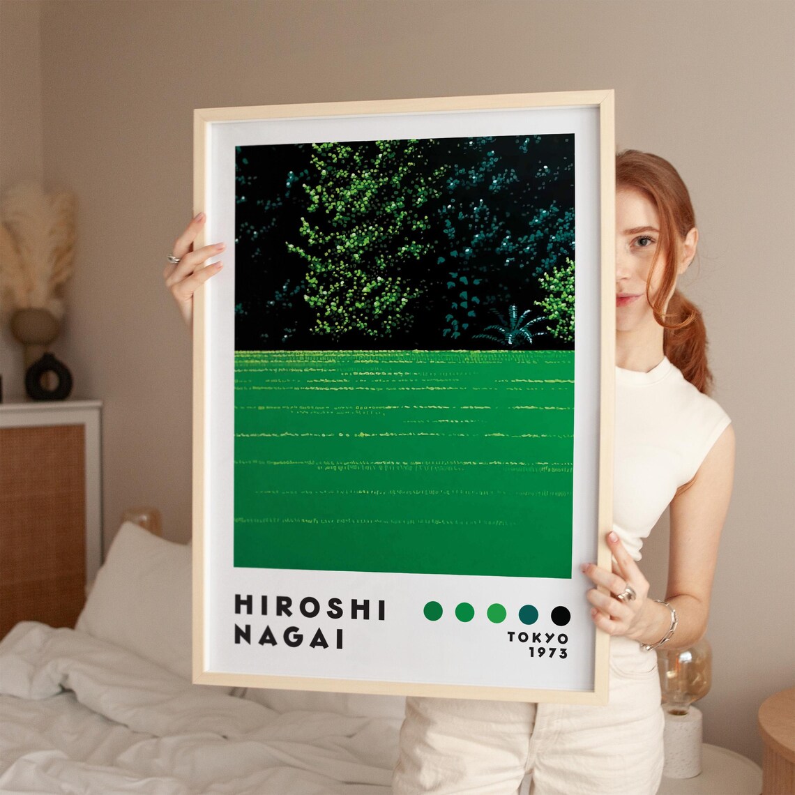 Hiroshi Nagai Home Decor Modern Poster Print