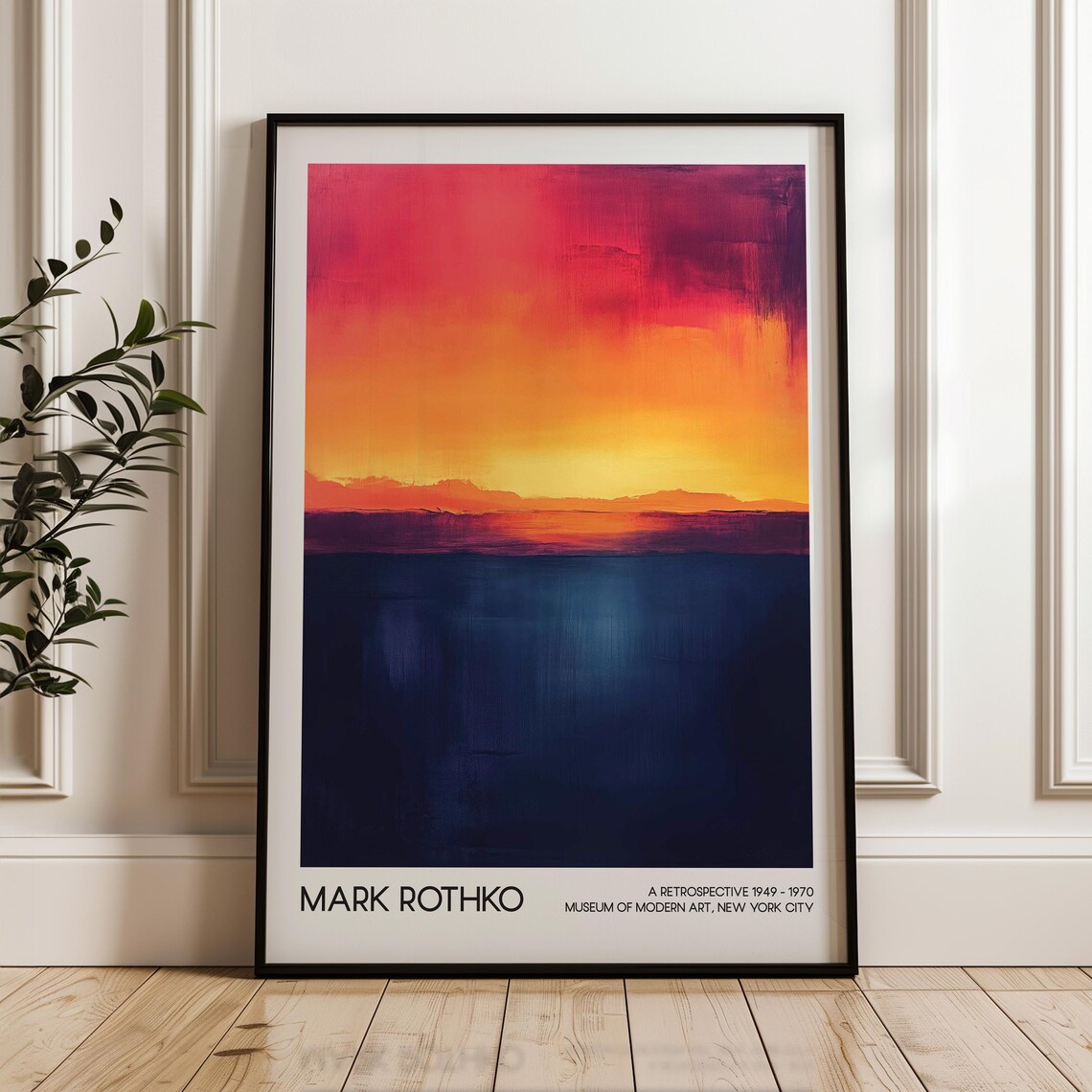 Mark Rothko Modern Exhibition Abstract Art Print