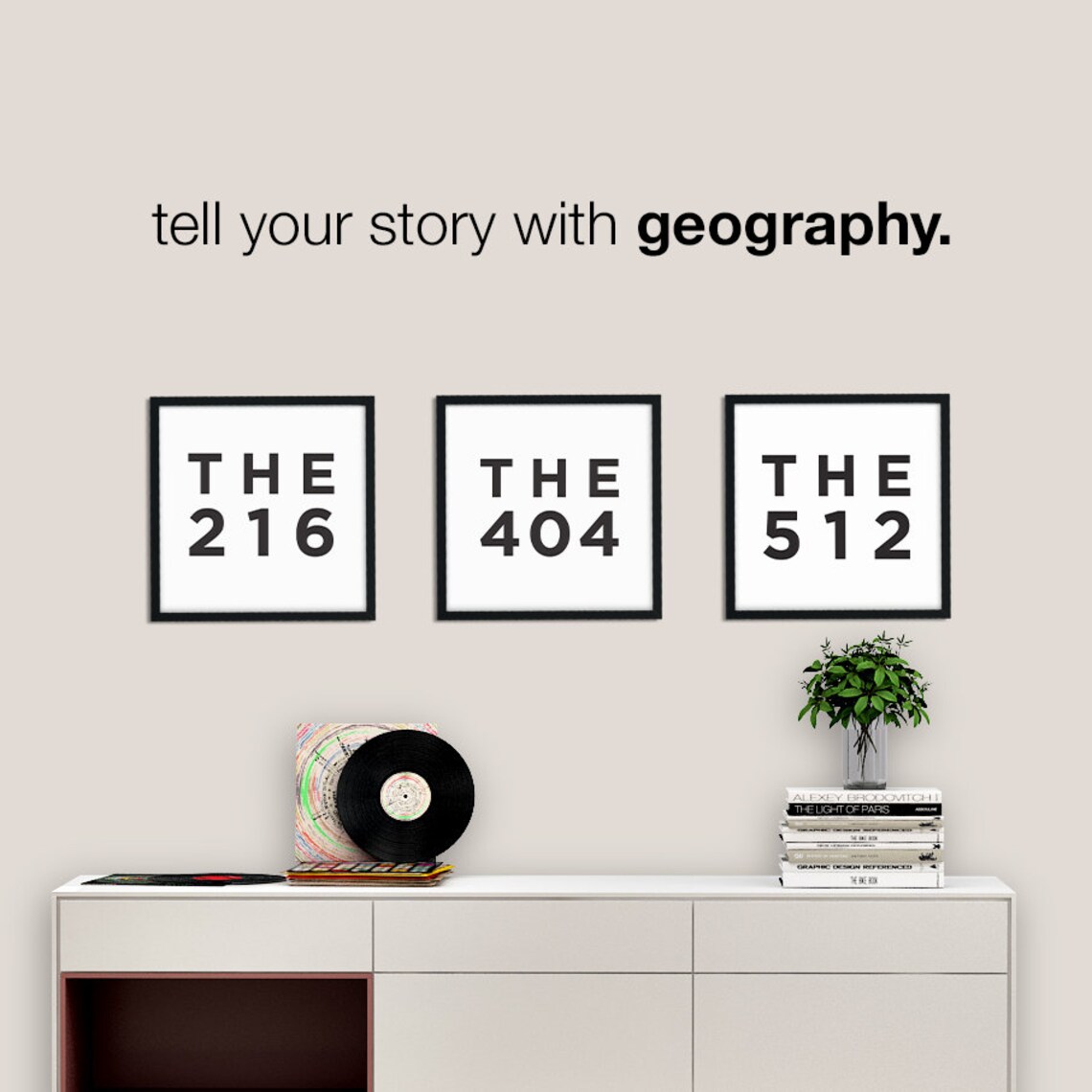 New Orleans Area Code Art Louisiana Geography Minimalist Poster