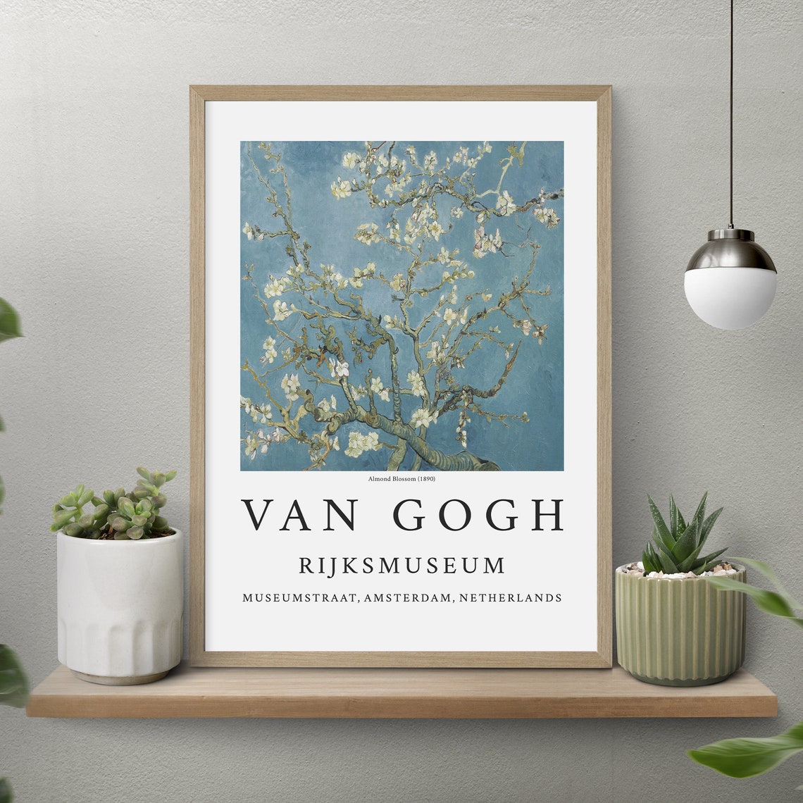 Van Gogh Almond Blossom 1890 Classic Rijksmuseum Museum Art Poster - Image 2