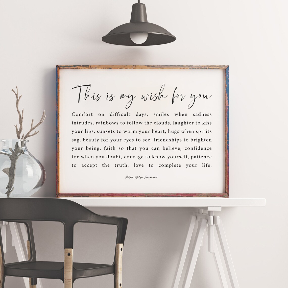 Ralph Waldo Emerson Quote Art Print, Literary Poster - Image 3