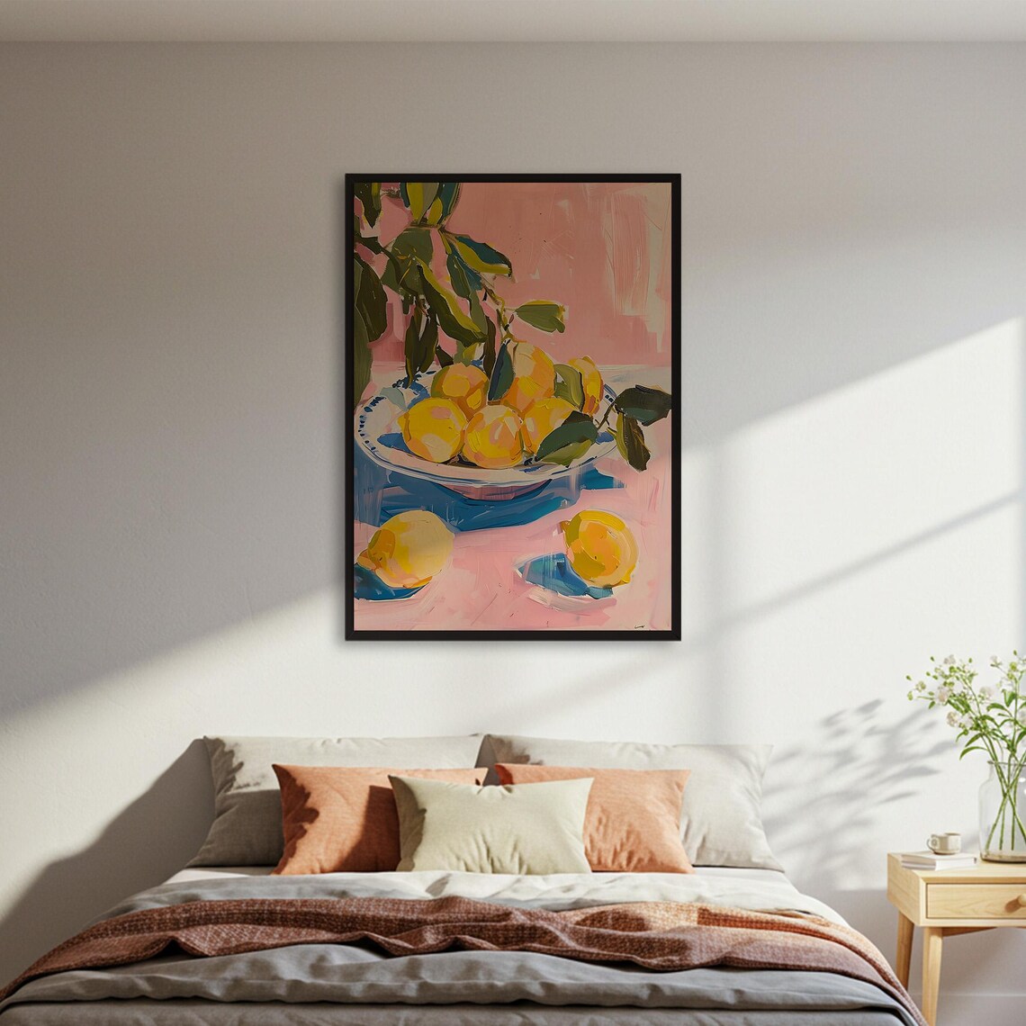 Lemon Still Life Kitchen Wall Decor, Poster