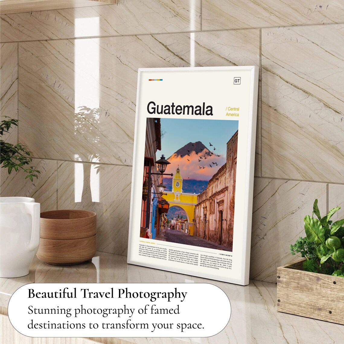 Guatemala Travel Poster, Central America Travel Art - Image 4