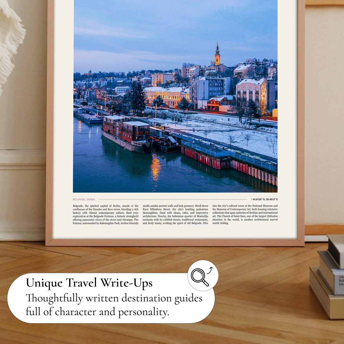 Belgrade Travel Poster, Serbia Wall Art Print - Image 2