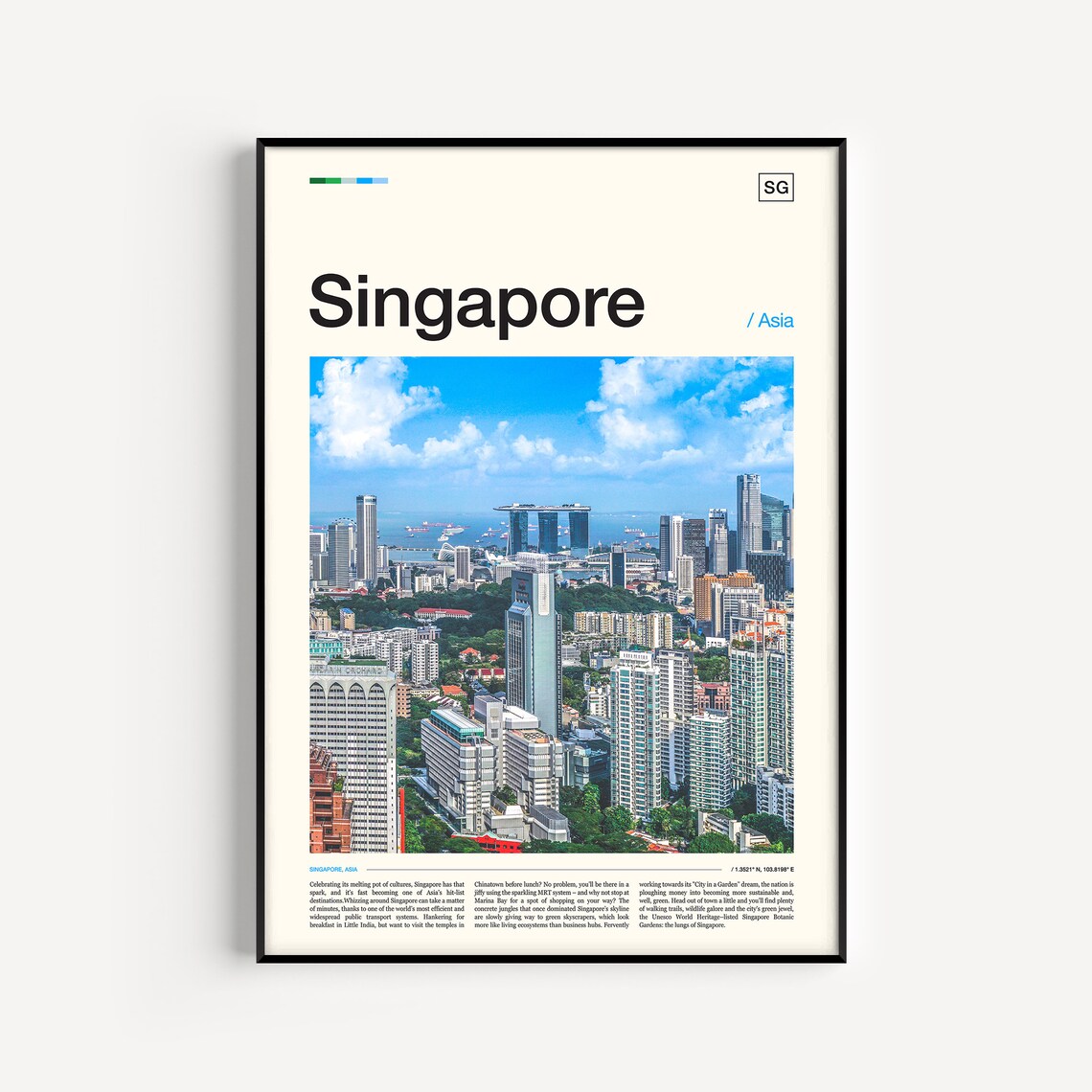 Singapore Photography Travel Poster