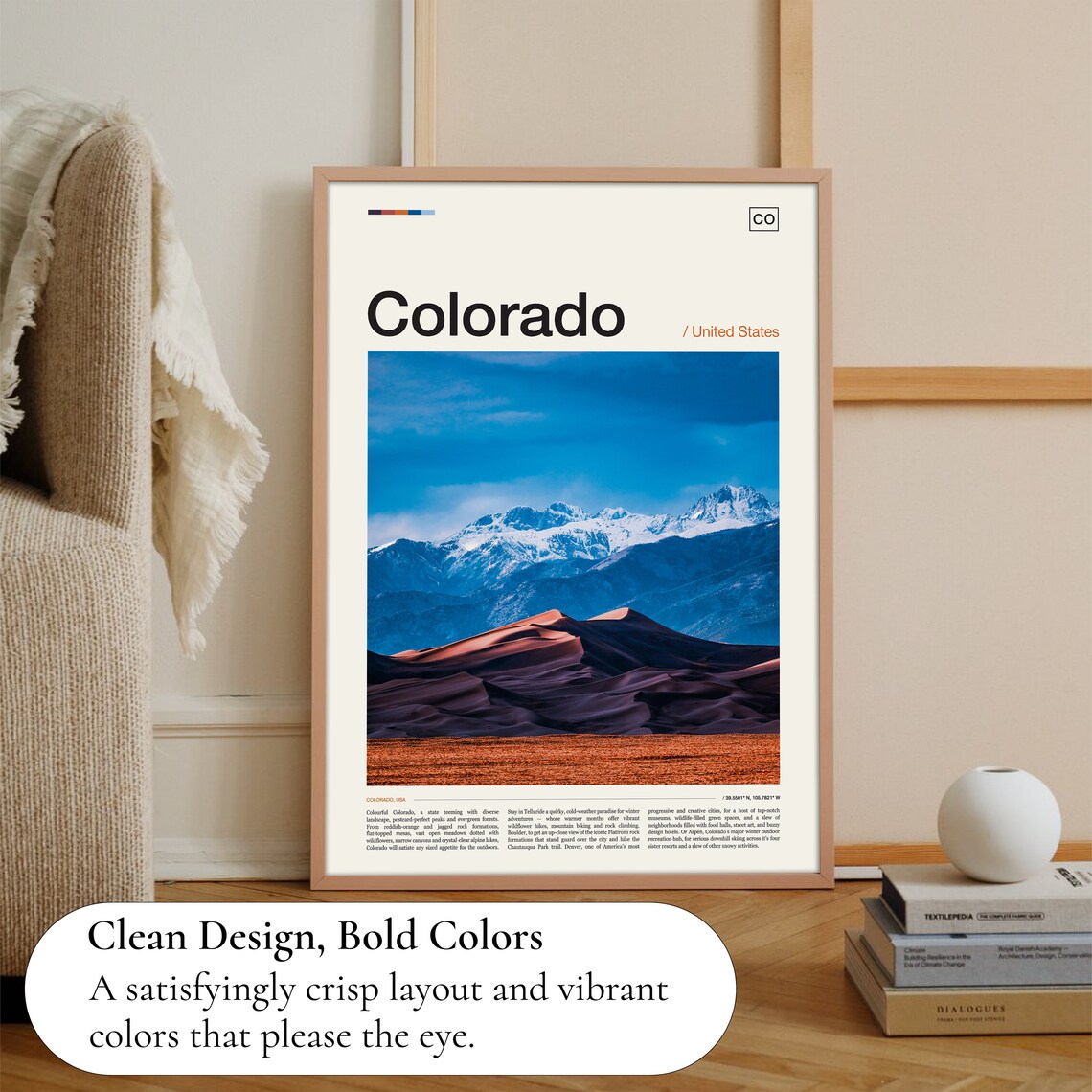 Colorado Travel Poster, USA Wall Art Print - Image 3