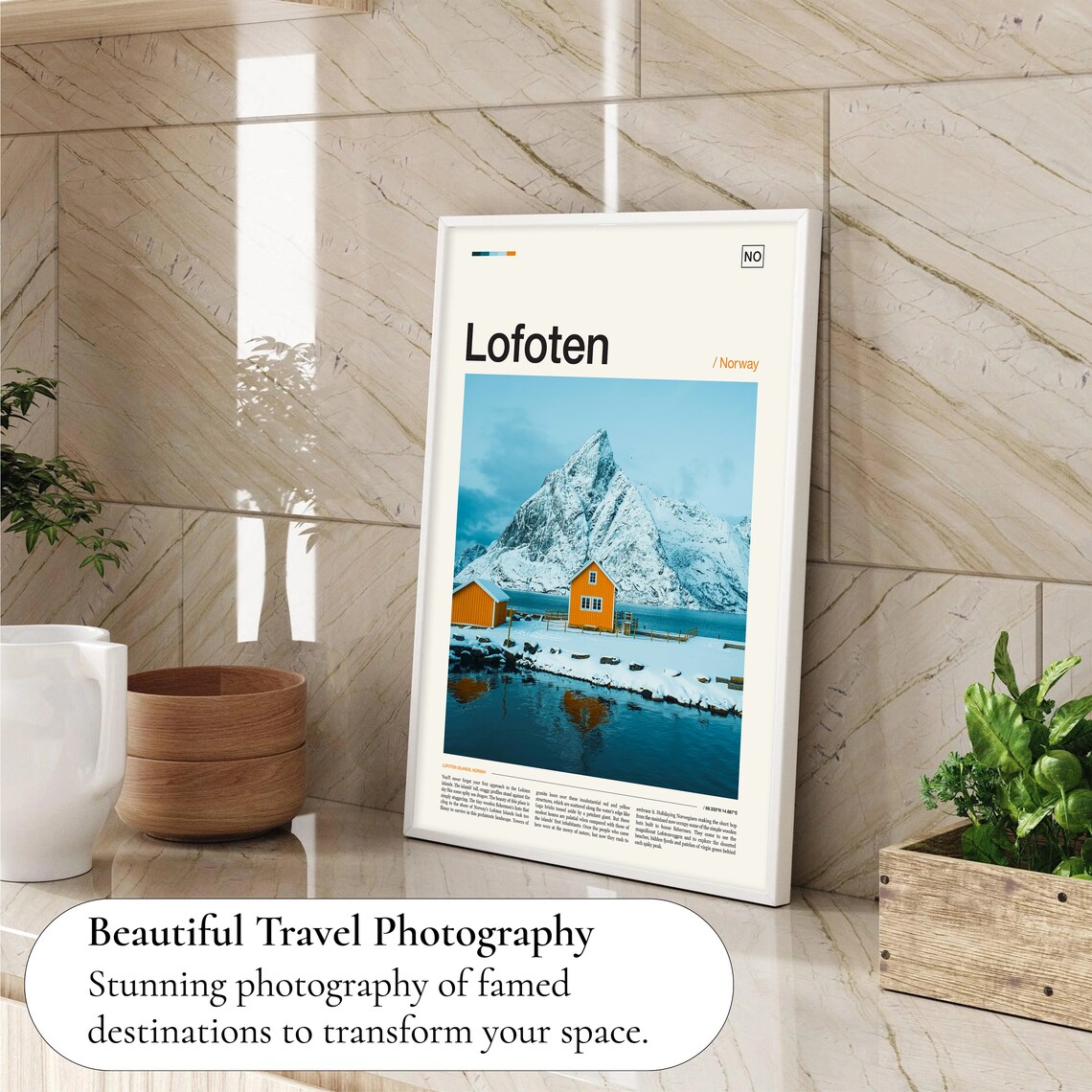 Lofoten Norway Travel Poster, Nordic Wall Art - Image 4