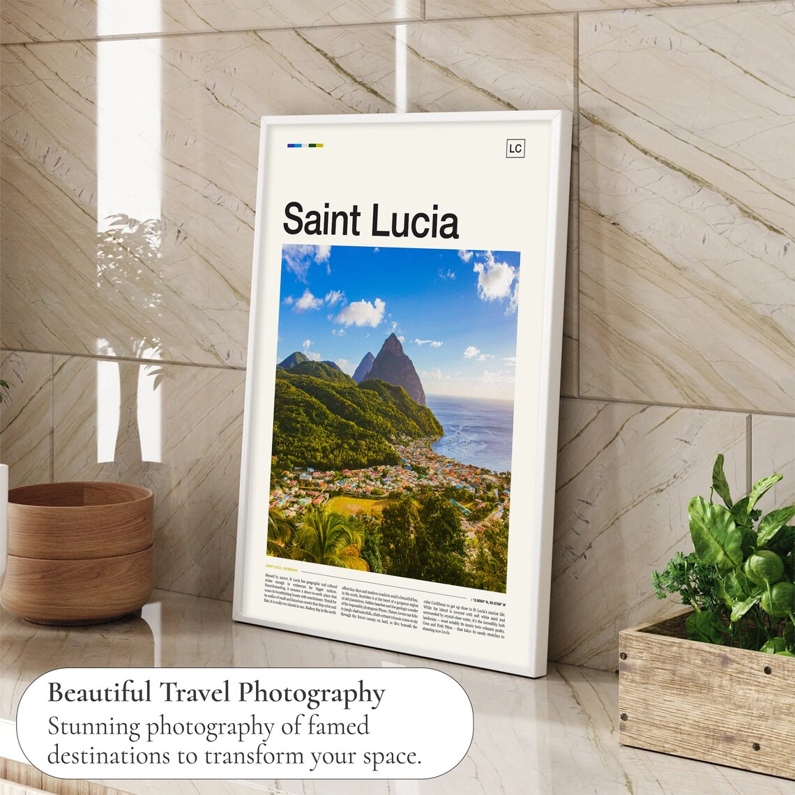 Saint Lucia Wall Art Print - Image 4