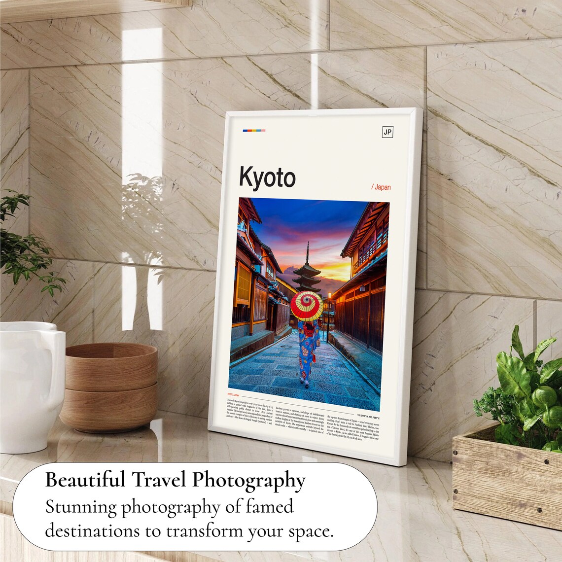 Kyoto Japan Travel Poster, Japan Wall Art - Image 4