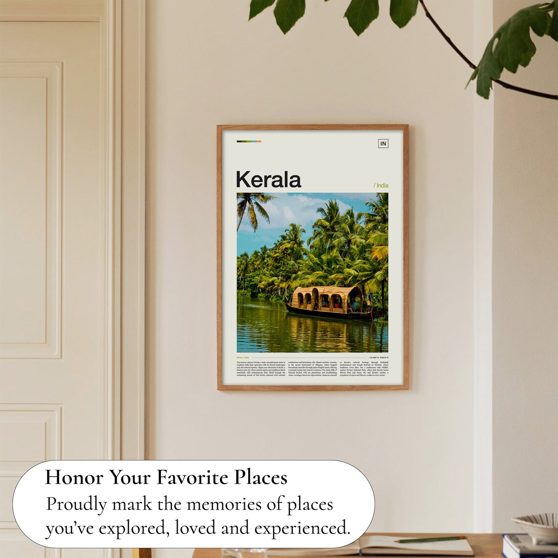 Kerala Print Kerala Poster Kerala Wall Art Kerala Art Print Kerala Photo Kerala Decor India Print India Poster India Wall Art - Image 5