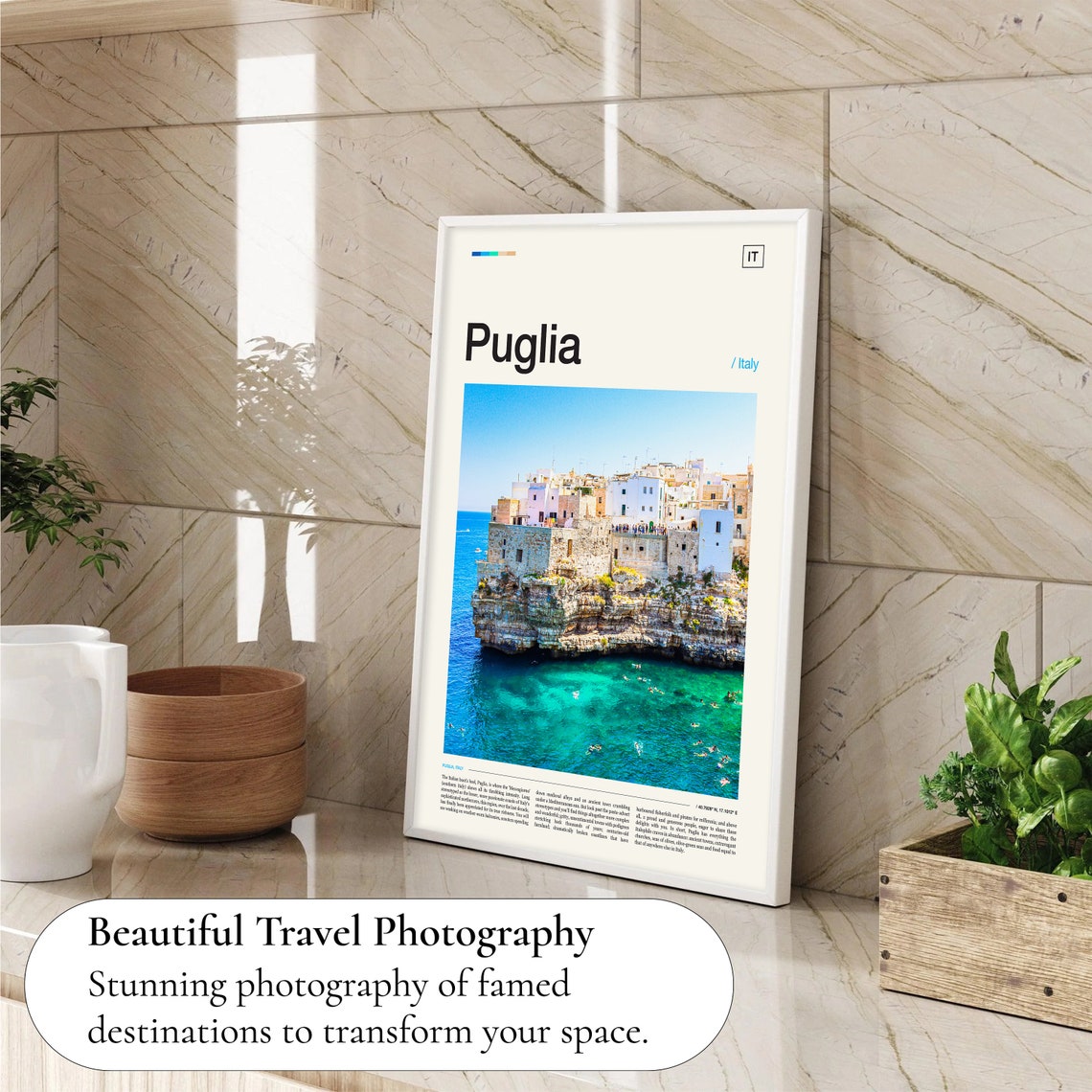 Puglia Print Puglia Poster Puglia Wall Art Puglia Art Print Puglia Artwork Puglia Photo Puglia Travel Italy Print Italy Poster - Image 4