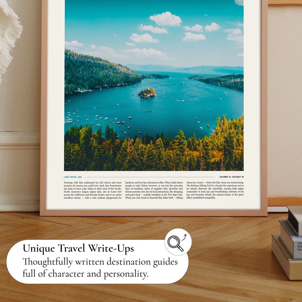 Lake Tahoe Travel Art Poster - Image 2