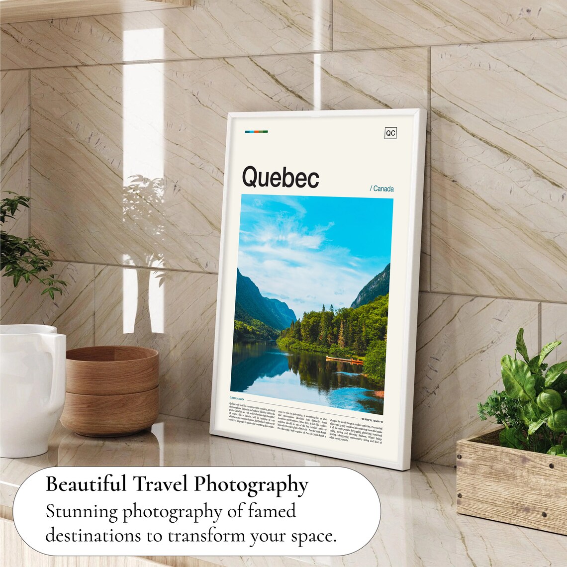 Quebec Canada Travel Poster - Image 4