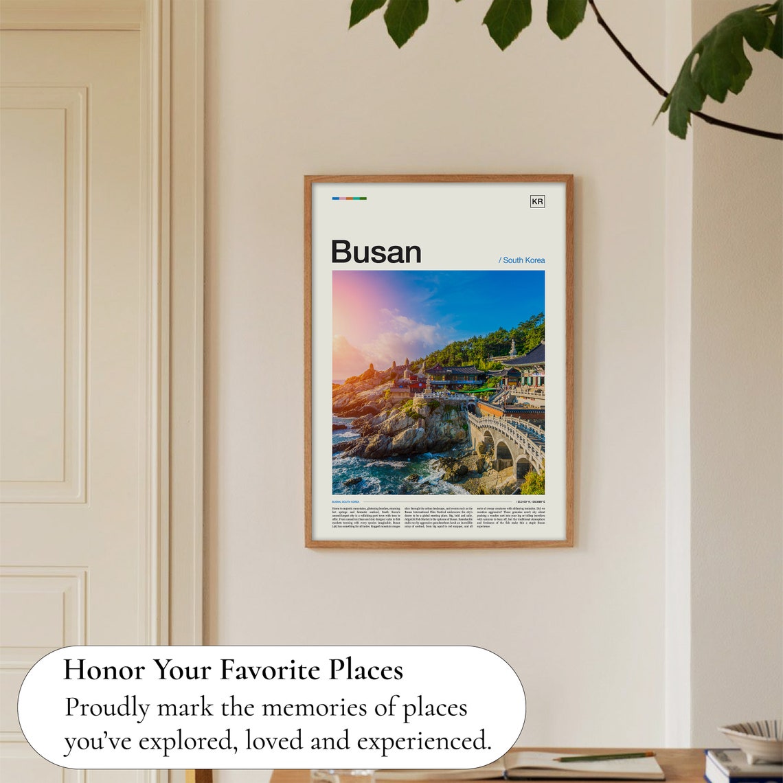 Busan Poster South Korea Poster Traveller Gift Busan Art Korea Poster Busan Photo Asia Print Travel Poster City Wall Art - Image 5