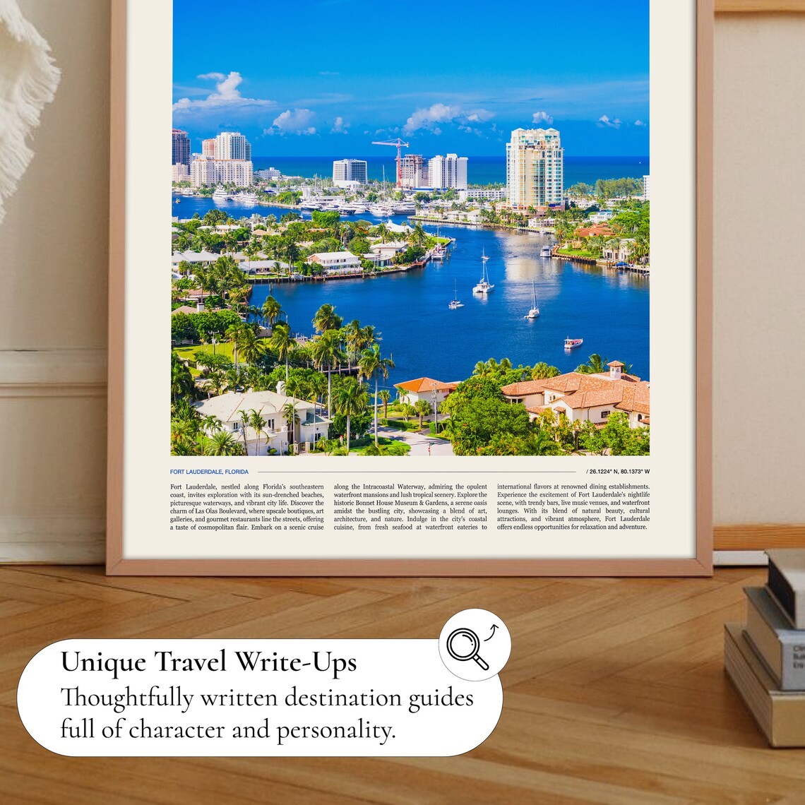Fort Lauderdale Florida Harbor Marina Aerial Coastal Photo Poster - Image 3