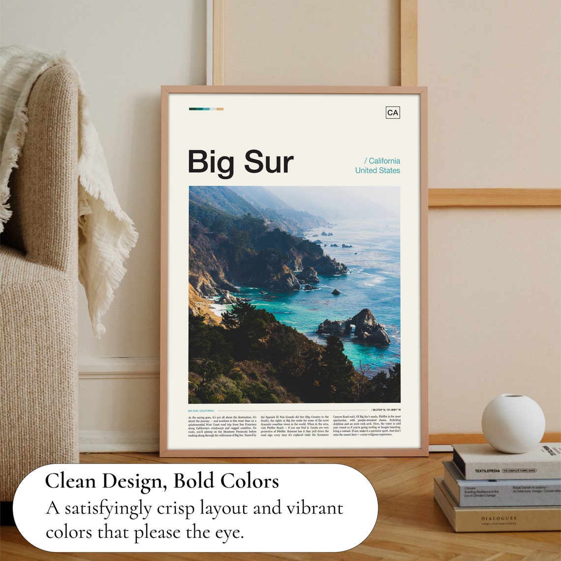Big Sur Print Big Sur Wall Art Big Sur Poster Big Sur Art Print Big Sur Photo California Poster California Print California Coast - Image 3