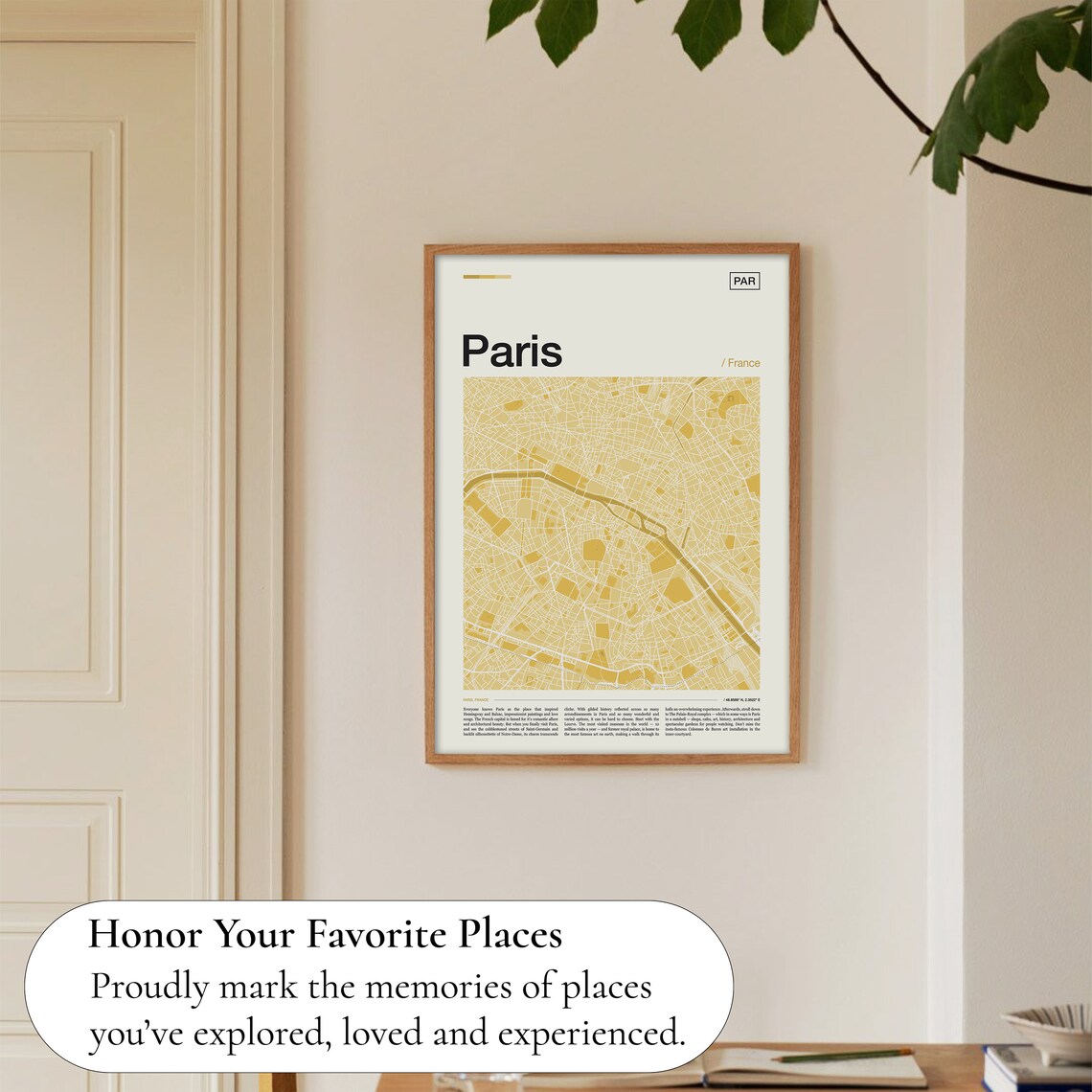 Paris Map Print, Travel Poster for Home Decor - Image 5