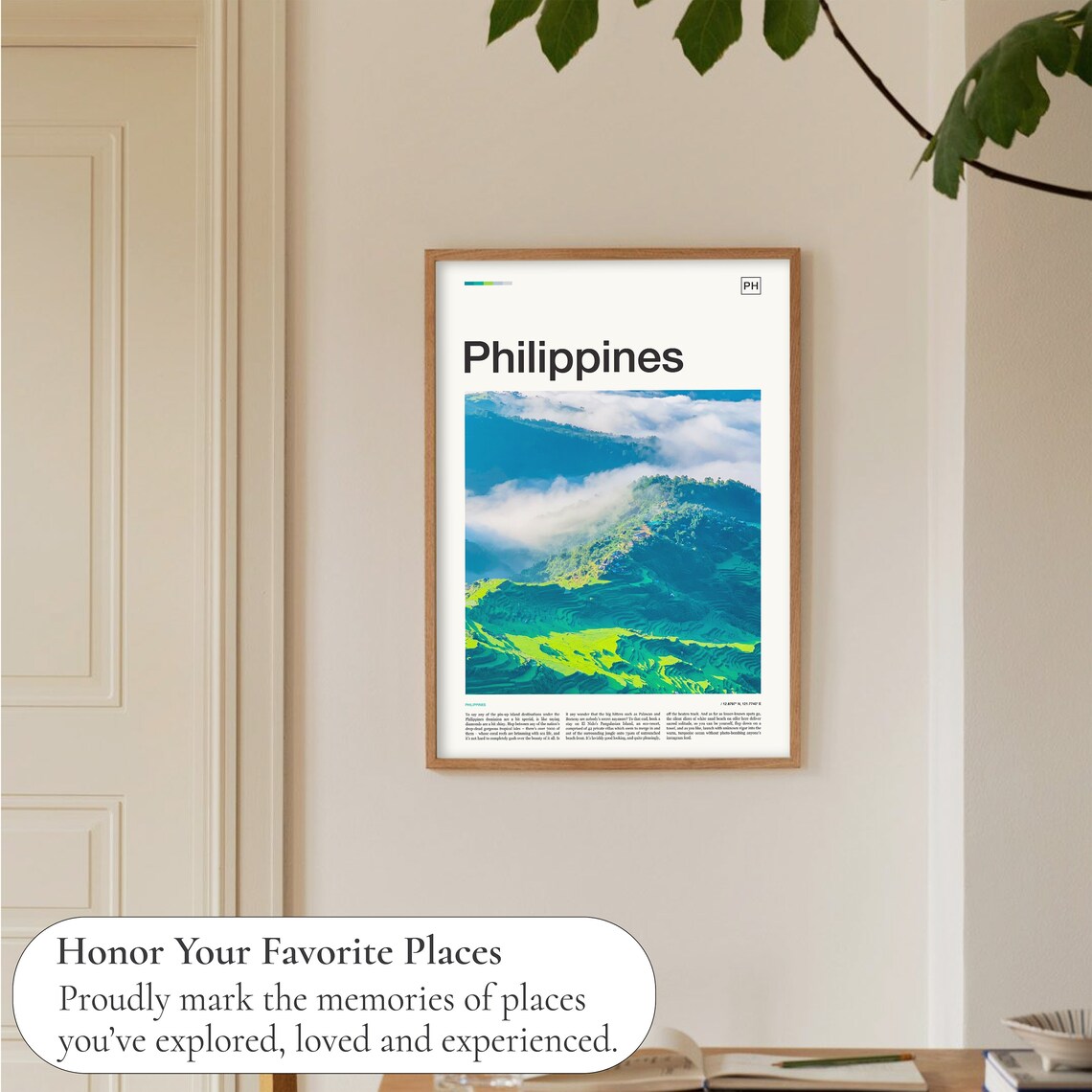 Philippines Rice Terraces Mountain Mist Editorial Travel Poster - Image 5