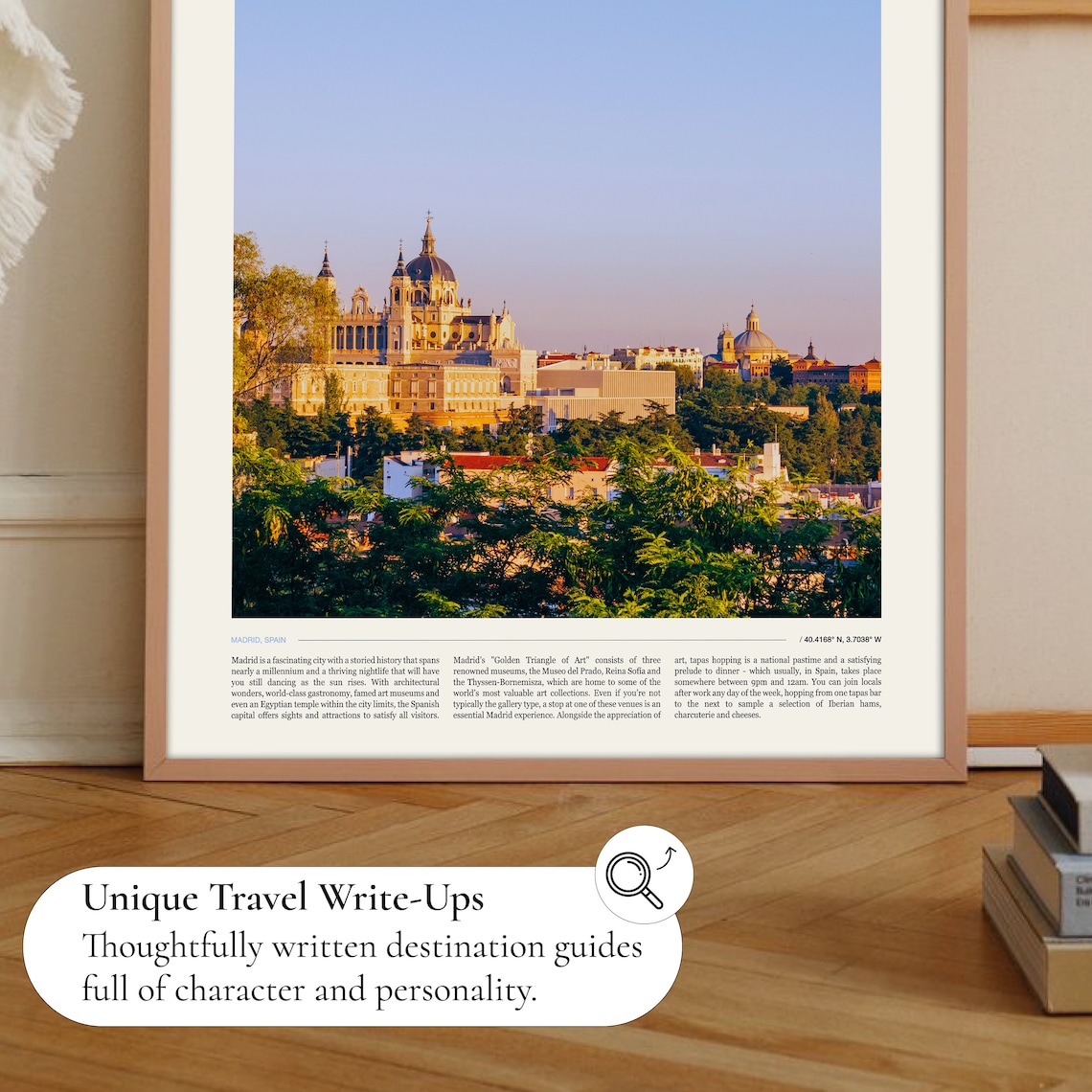 Madrid Cathedral Skyline Sunset Spain Capital City View Photo Poster - Image 2