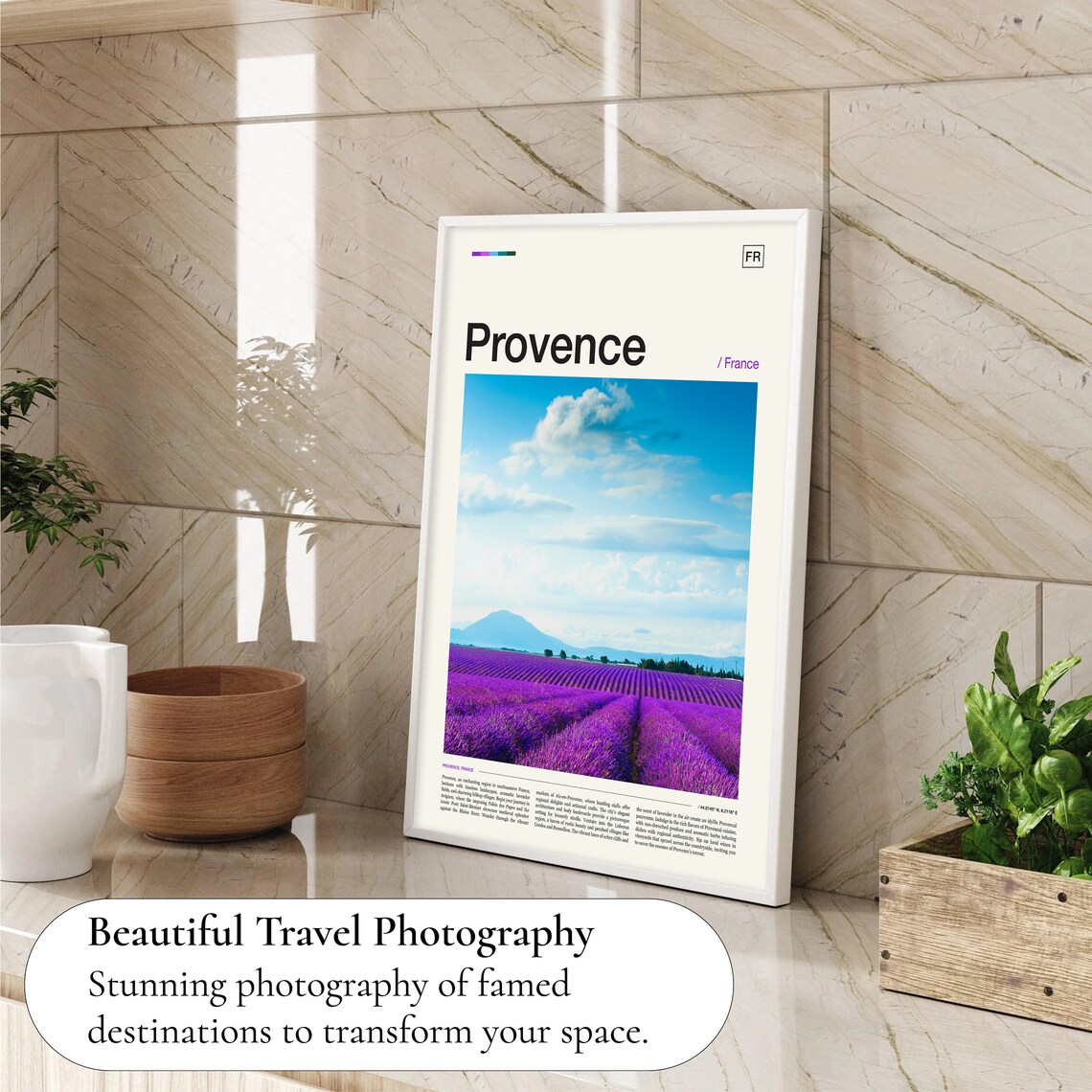 Provence Lavender Fields France Purple Bloom Countryside Photo Poster - Image 4