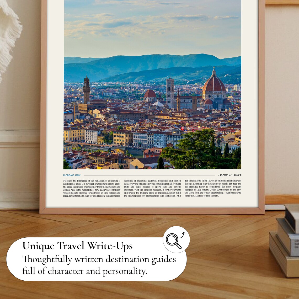 Florence Italy Duomo Cathedral Skyline Renaissance City View Poster - Image 2