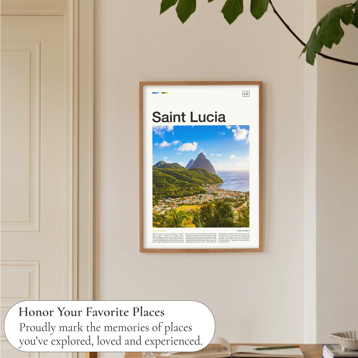 Saint Lucia Wall Art Print - Image 5