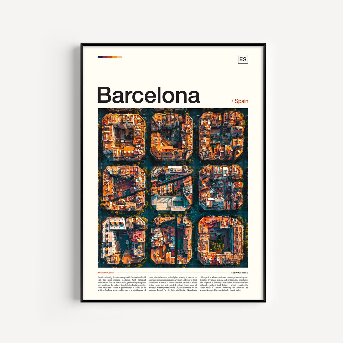 Barcelona Spain Photo Poster Print