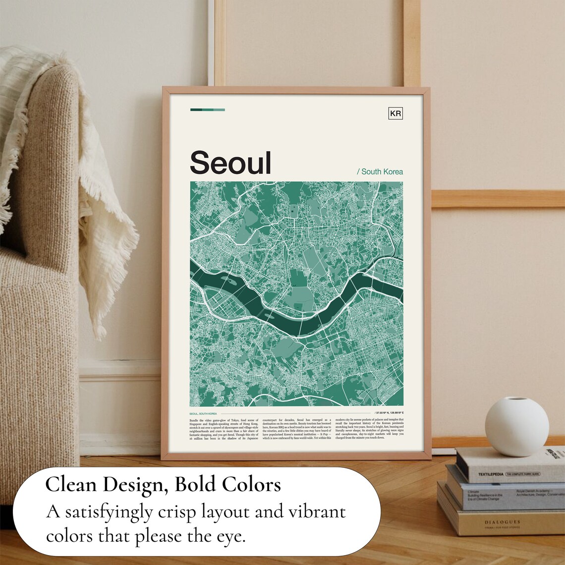 Seoul Map Print, Travel Poster for City Lovers - Image 3
