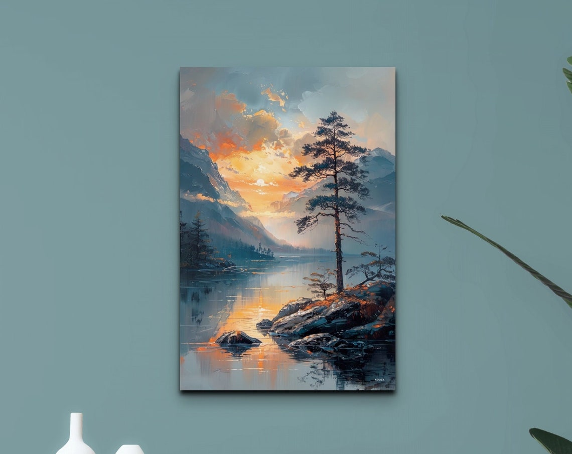 Japanese Art, Japandi Nature Portrait