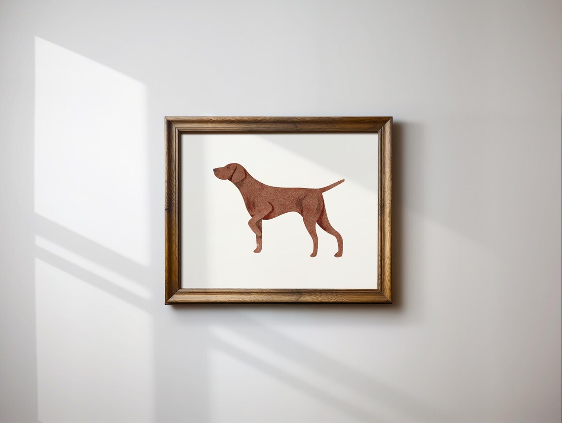 Watercolor German Shorthaired Pointer Art Print, Nursery Decor - Image 2