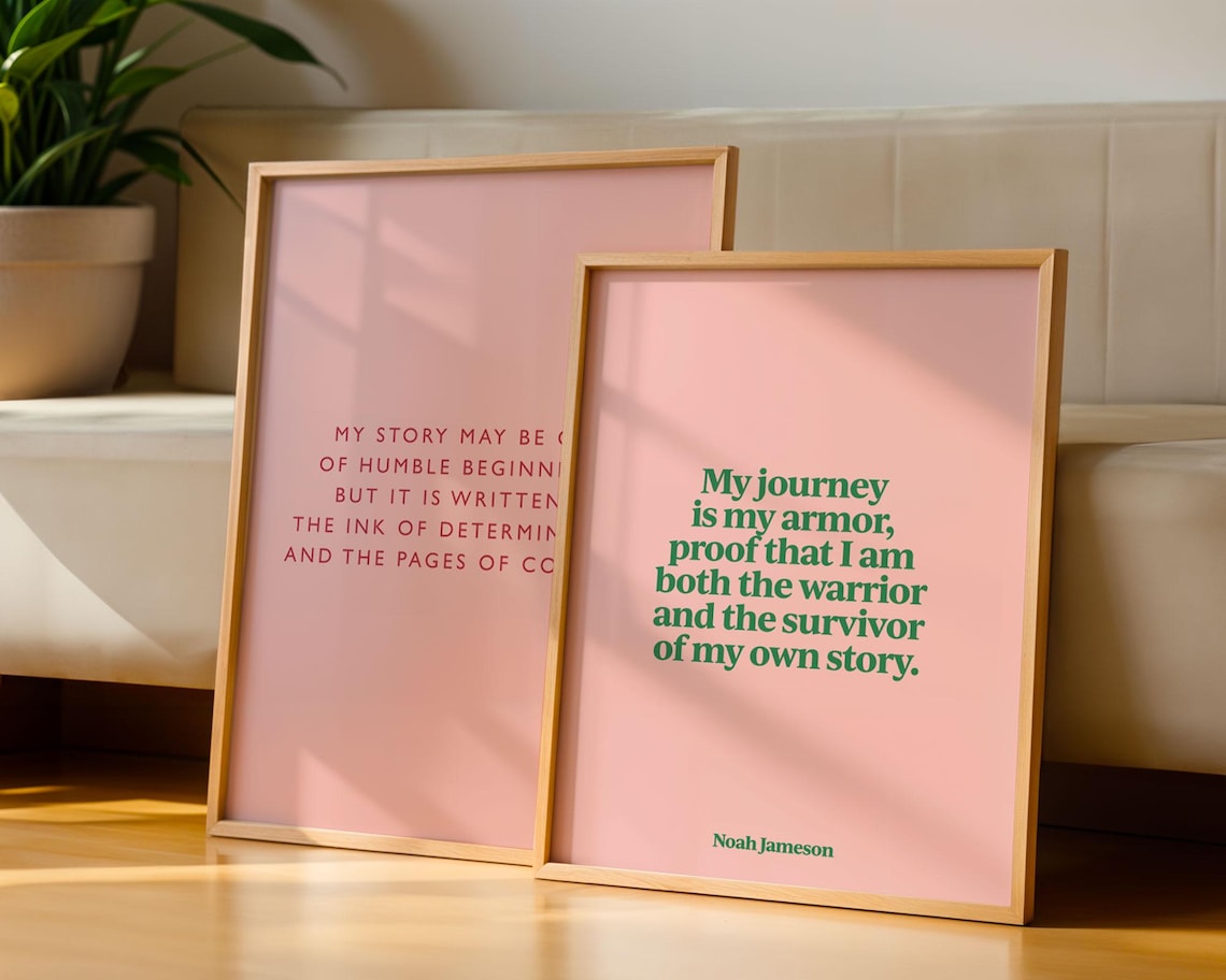 Custom Quote Print, Retro Typography Art Poster - Image 3