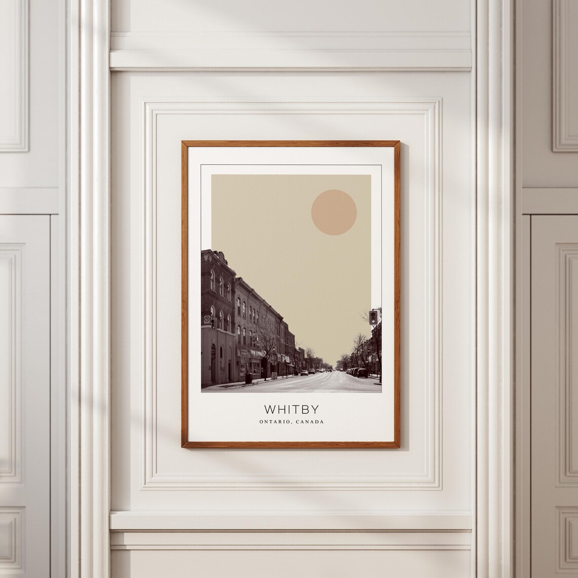 Whitby Ontario Historic Downtown Street Minimalist Travel Poster - Image 2